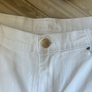 Loro Piana low rise white straight leg jeans
